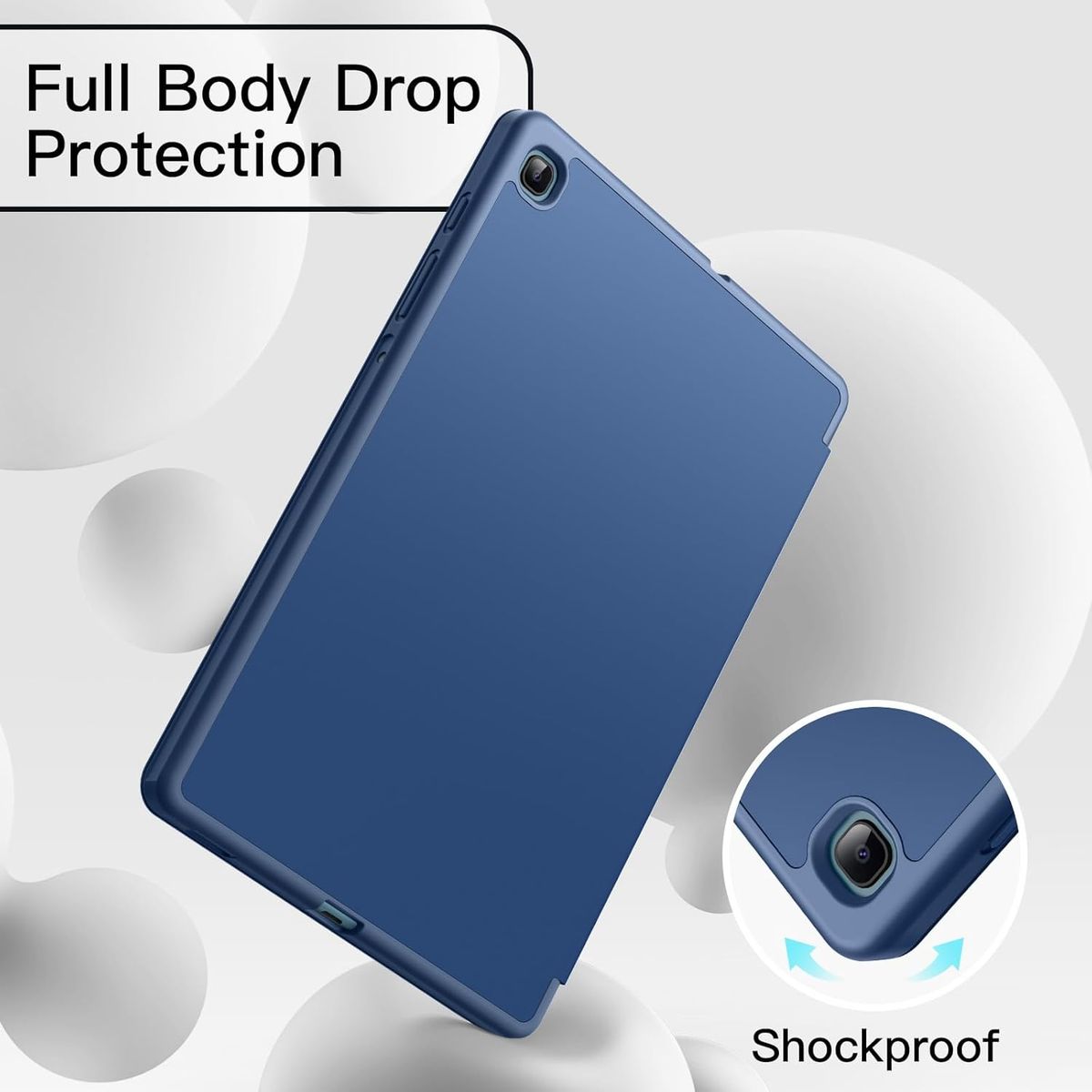 GENERICO - Funda Smart Cover con Porta Lapiz para Samsung  S6 Lite 10,4 P610 Azul