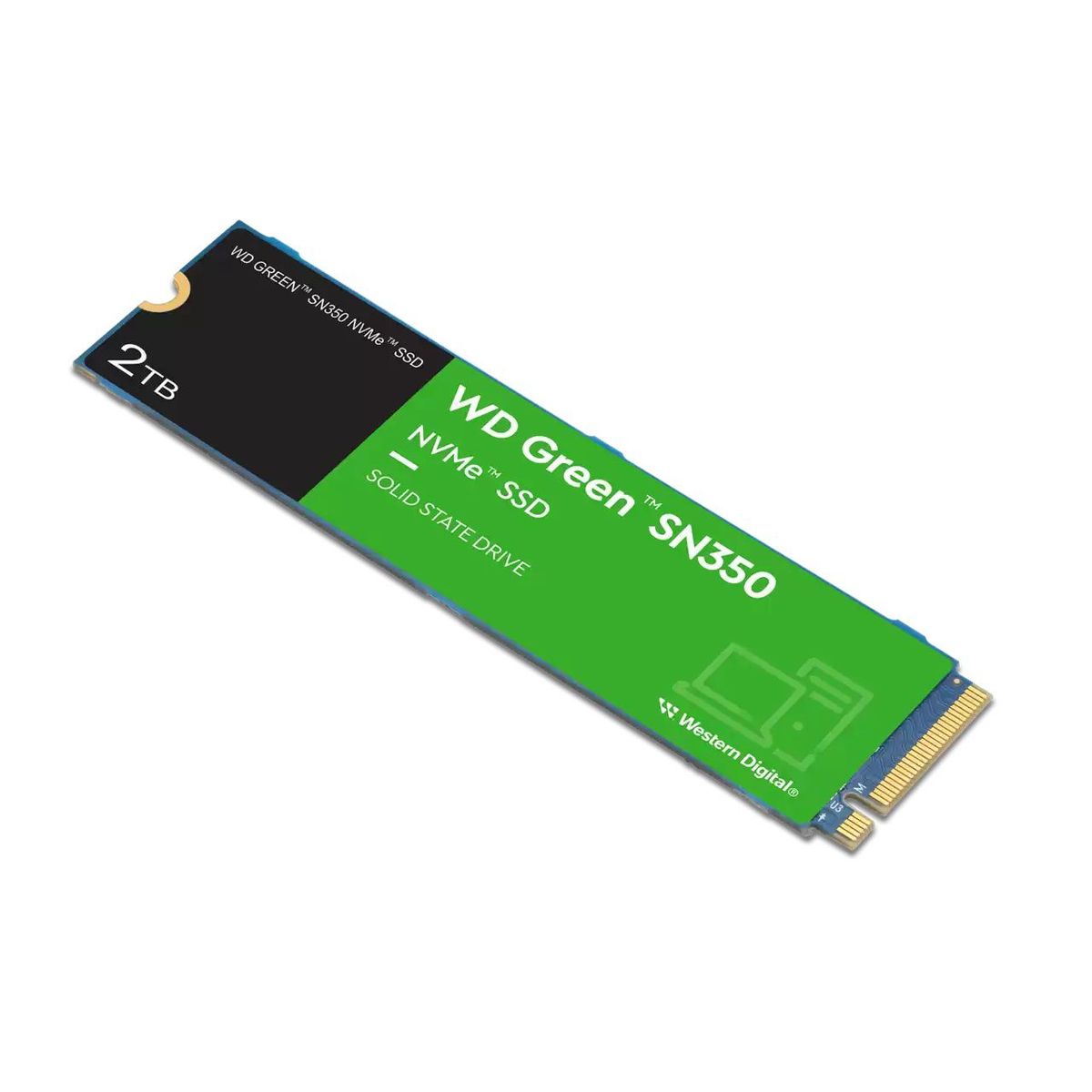 WESTERN DIGITAL - Disco Solido SSD WD SN350 Green 2TB NVMe M2 2280 PCIe Gen3 WDS200T3G0C