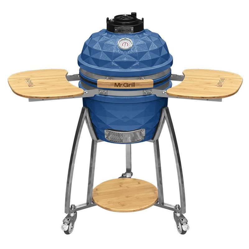 MR GRILL - Kamado Mr Grill 16″ Pulgadas Diamante Azul Oscuro