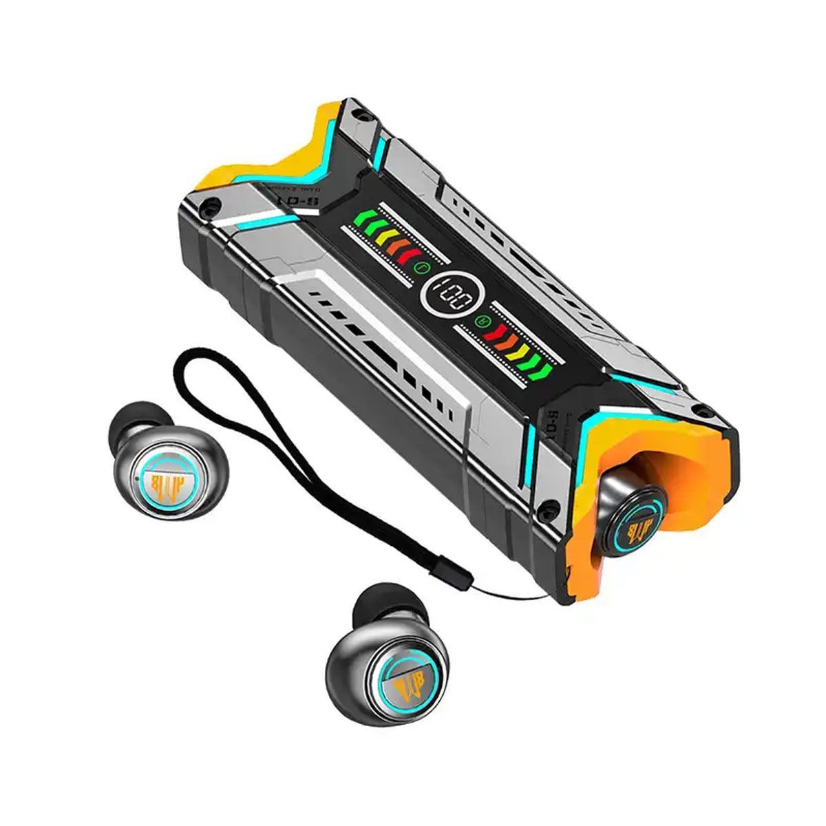 GENERICO - Audífonos inalámbricos Pantalla LED Bluetooth M48 con power bank