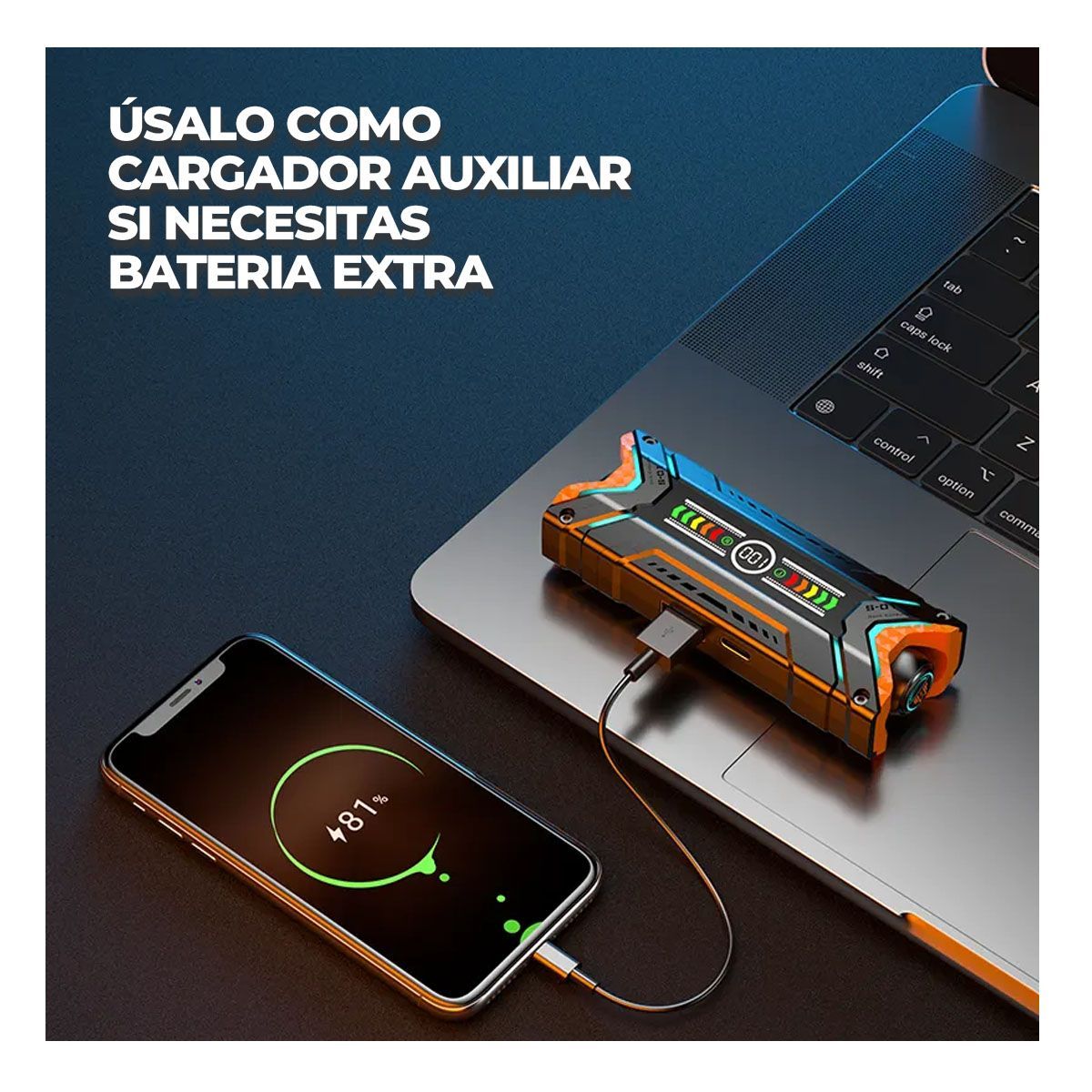 GENERICO - Audífonos inalámbricos Pantalla LED Bluetooth M48 con power bank