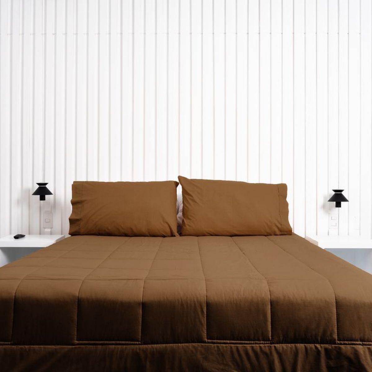 COBITEX HOME - Plumón chocolate hipoalergénico King cobitex 100 algodón.