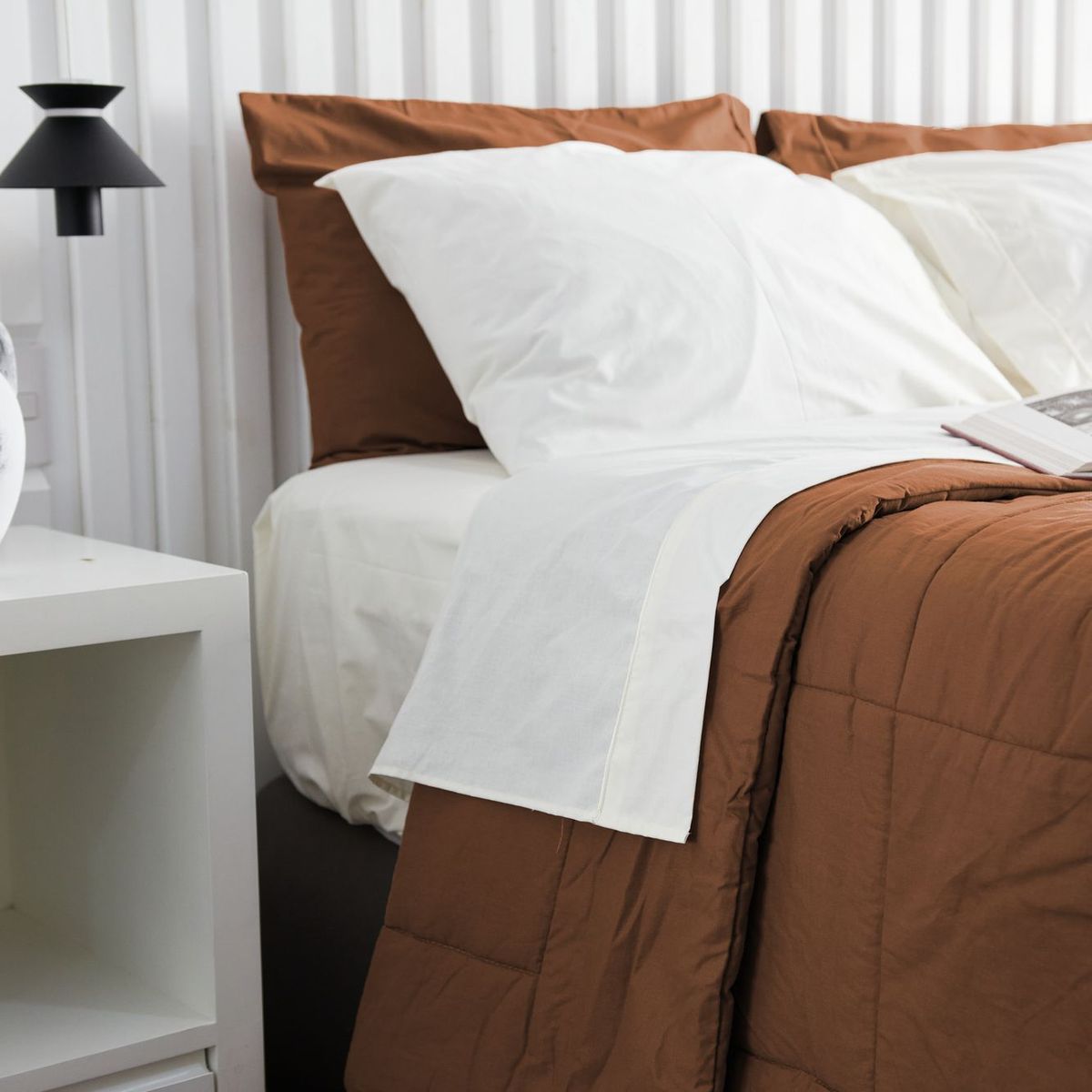 COBITEX HOME - Plumón chocolate hipoalergénico King cobitex 100 algodón.