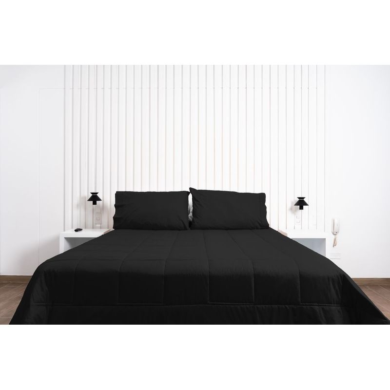 COBITEX HOME - Plumón negro hipoalergénico King cobitex 100 algodón