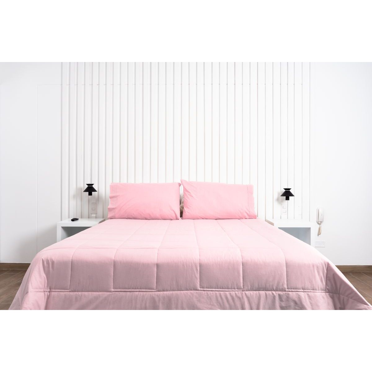 COBITEX HOME - Plumón rosado hipoalergénico Queen cobitex 100 algodón.