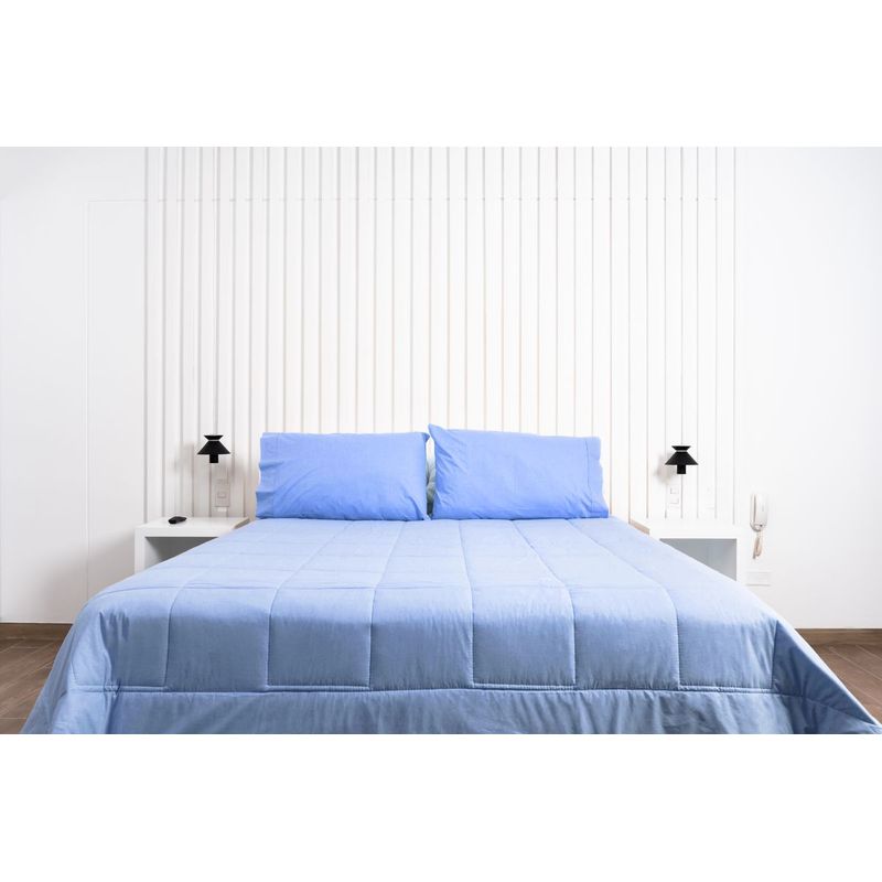 COBITEX HOME - Plumón azul cielo hipoalergénico 1 plz cobitex 100 algodón