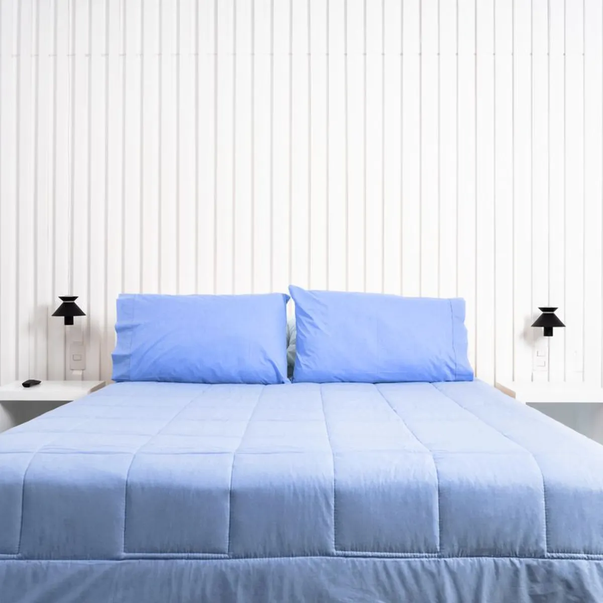 COBITEX HOME - Plumón azul cielo hipoalergénico Queen cobitex 100 algodón