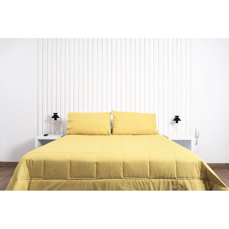 COBITEX HOME - Plumón amarillo hipoalergénico Queen cobitex 100 algodón