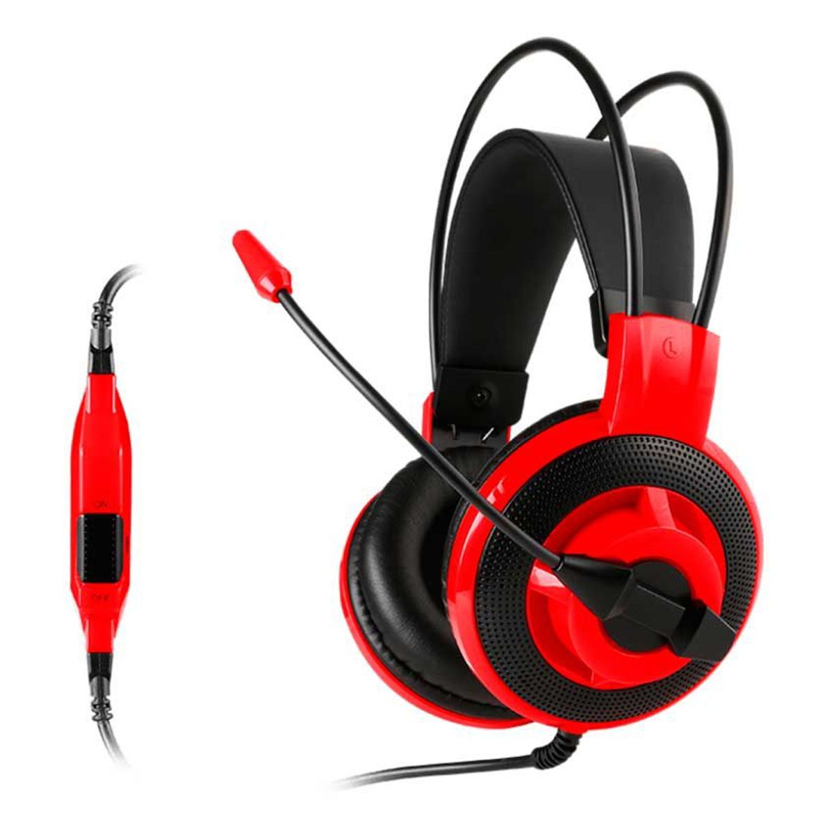 MSI - Audífono Gamer MSI DS501 40mm 35mm Microfono control en linea