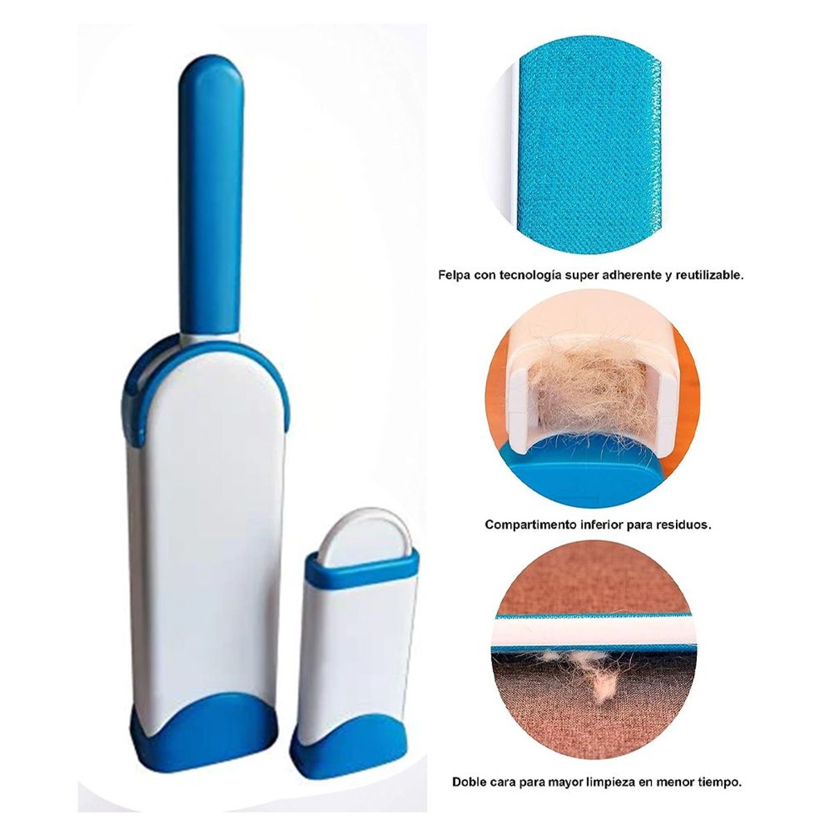 GENERICO - Cepillo Quita Pelusa Multifuncional Pelos Mascota