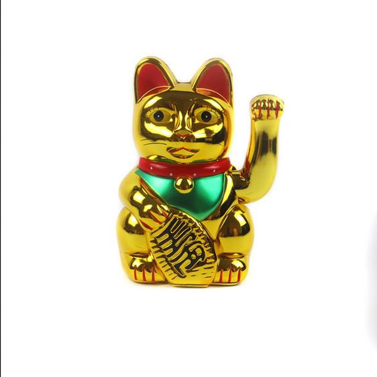 GENERICO - Gato De La Suerte Fortuna Color Dorado Grande