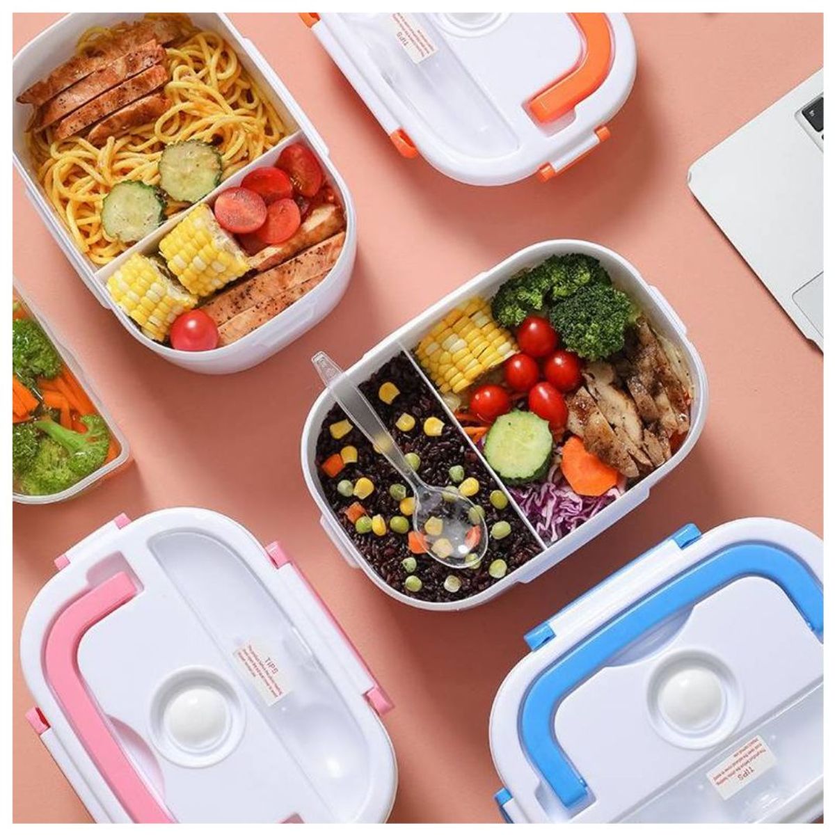 INSPIRA MARKET - Taper lonchera calentador electrica portatil de alimentos