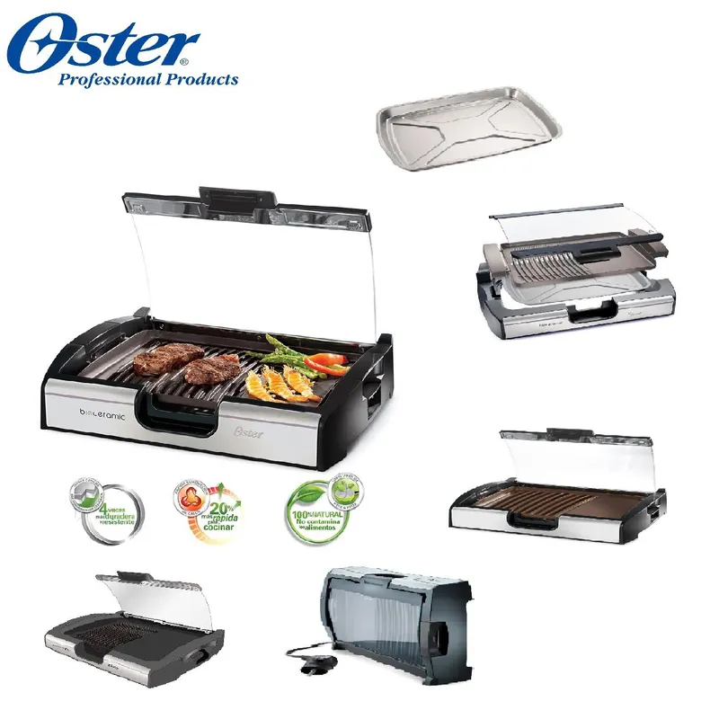 OSTER - Oster Grill Parrilla y Plancha con Bioceramic CKSTGR3006