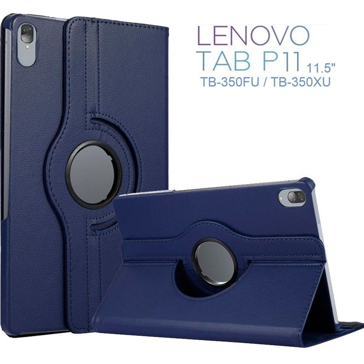GENERICO - Funda de Cuero Giro 360° para Lenovo Tab P11 2da Gen 115 TB-350FU