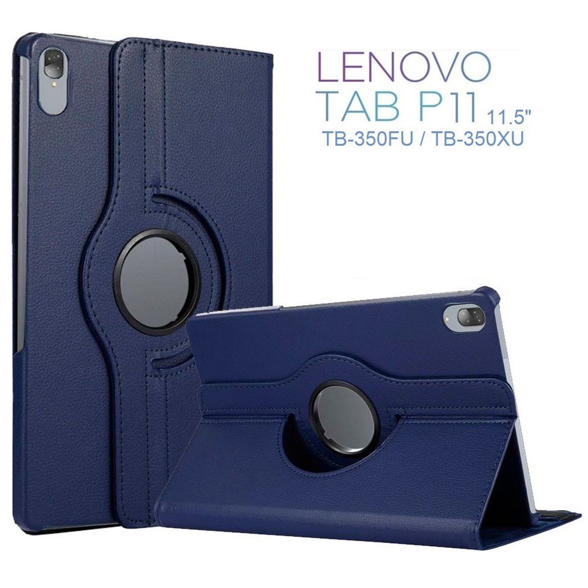 GENERICO - Funda de Cuero Giro 360° para Lenovo Tab P11 2da Gen 115 TB-350FU