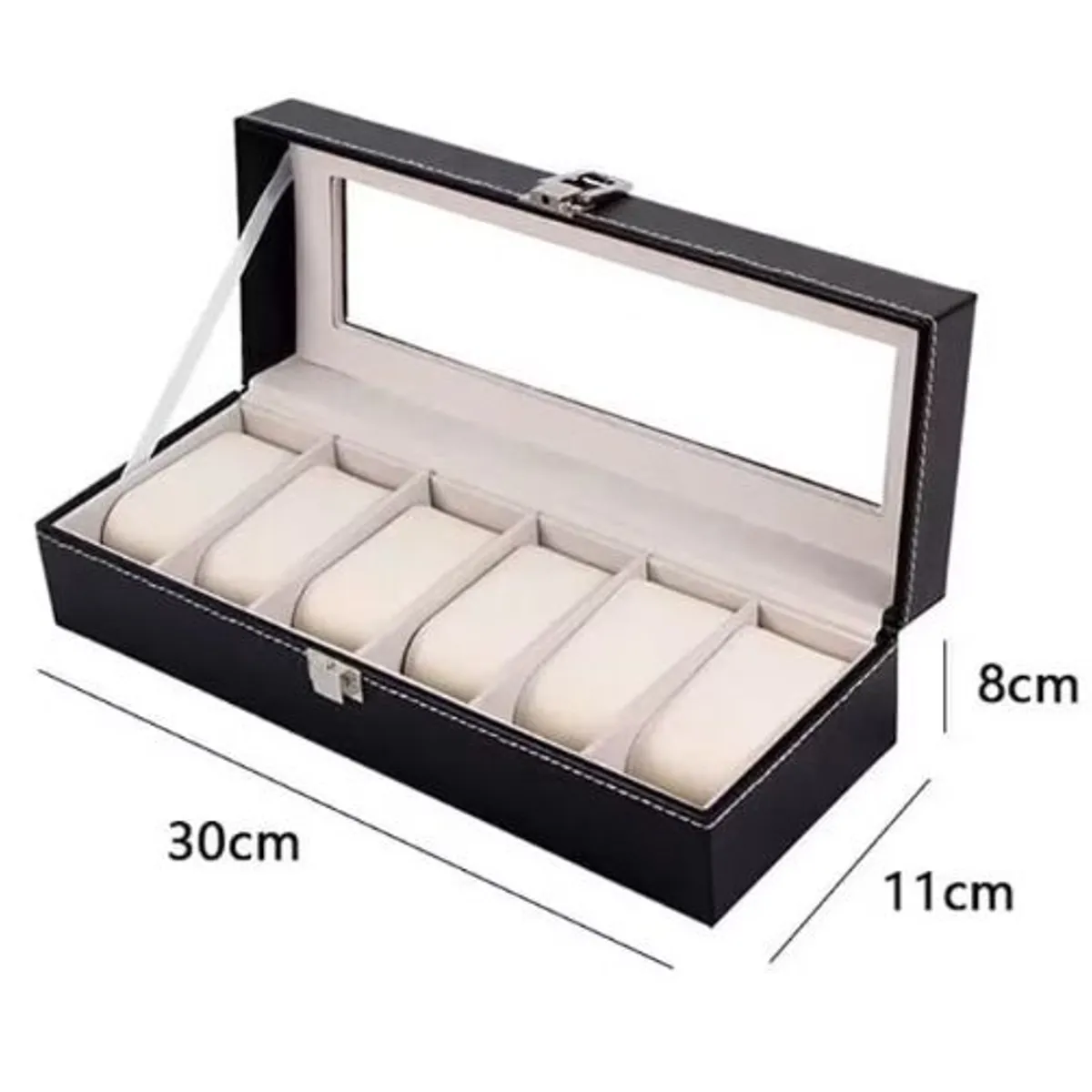 GENERICO - Porta relojes De 6 Relojes Estuche organizador Elegante