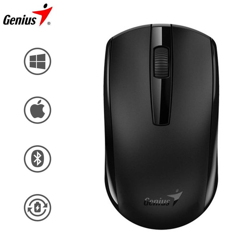 GENIUS - MOUSE GENIUS ECO-8100 WIRELESS BLUEEYE RECARGABLE NEGRO