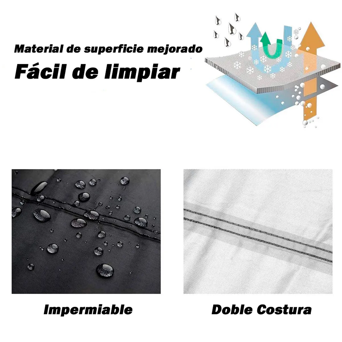 GENERICO - Cobertor de Moto Lineal L Pesada Impermeable