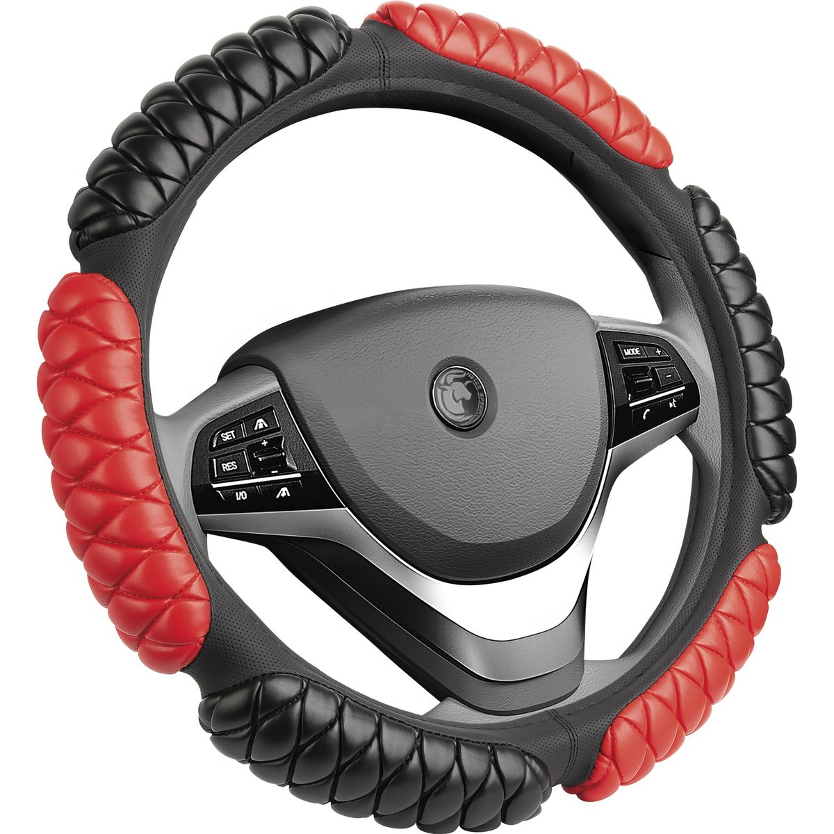 GENERICO - Cubre Volante de Auto Acolchado Ergonomico Rojo