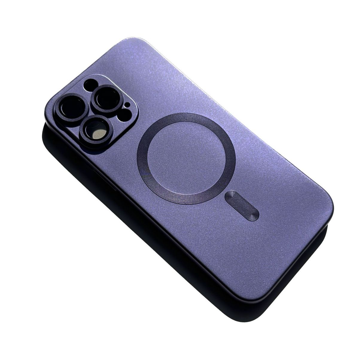 GENERICO - Case Magsafe para iPhone 13 Pro Max Morado