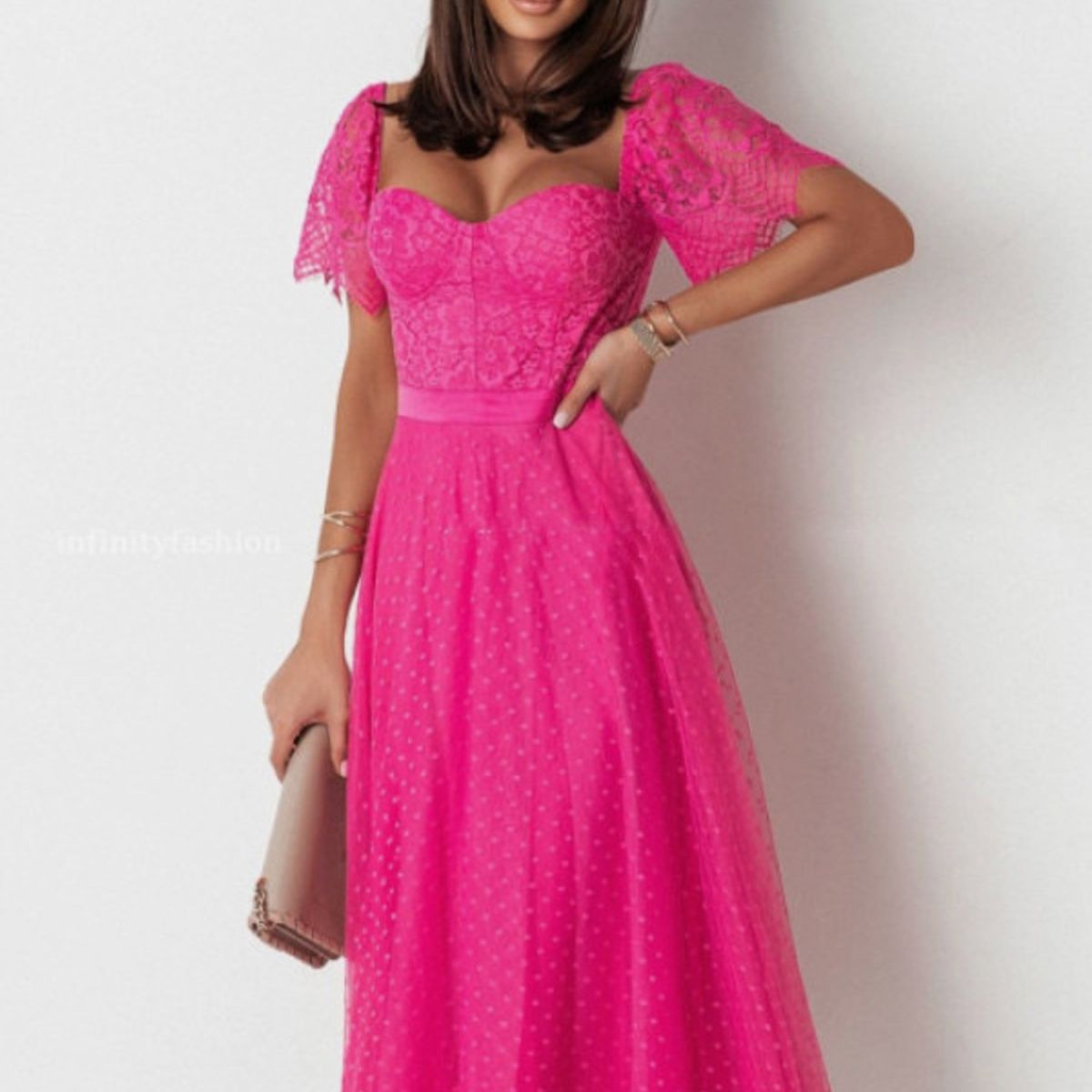 BLWOENS - Vestido de fiesta elegante para mujer