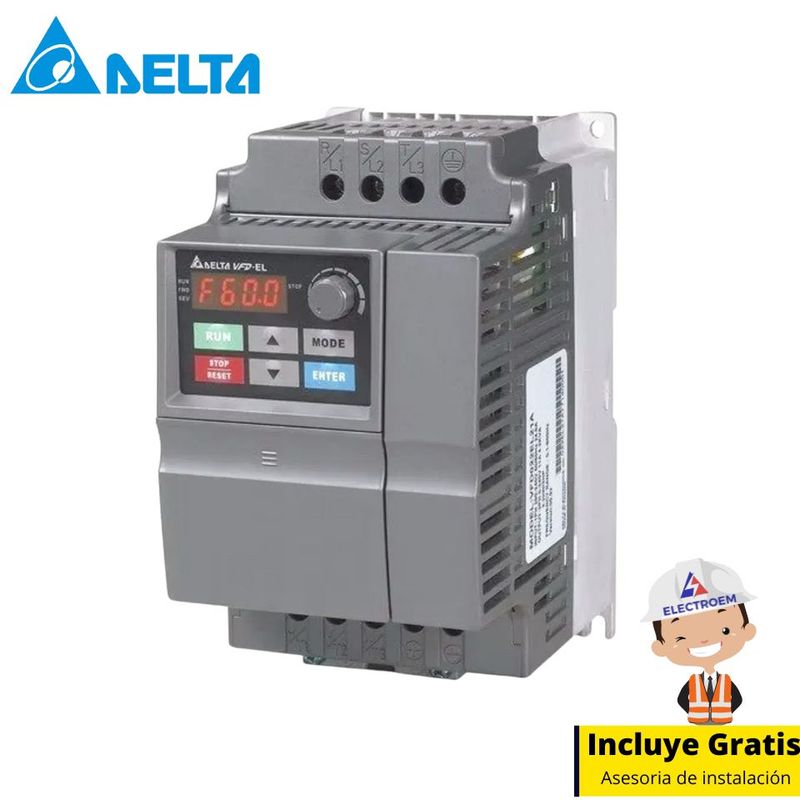 DELTA - VARIADOR DE VELOCIDAD EL-W  0.7KW 1HP-220V PARA PRESION CONSTANTE