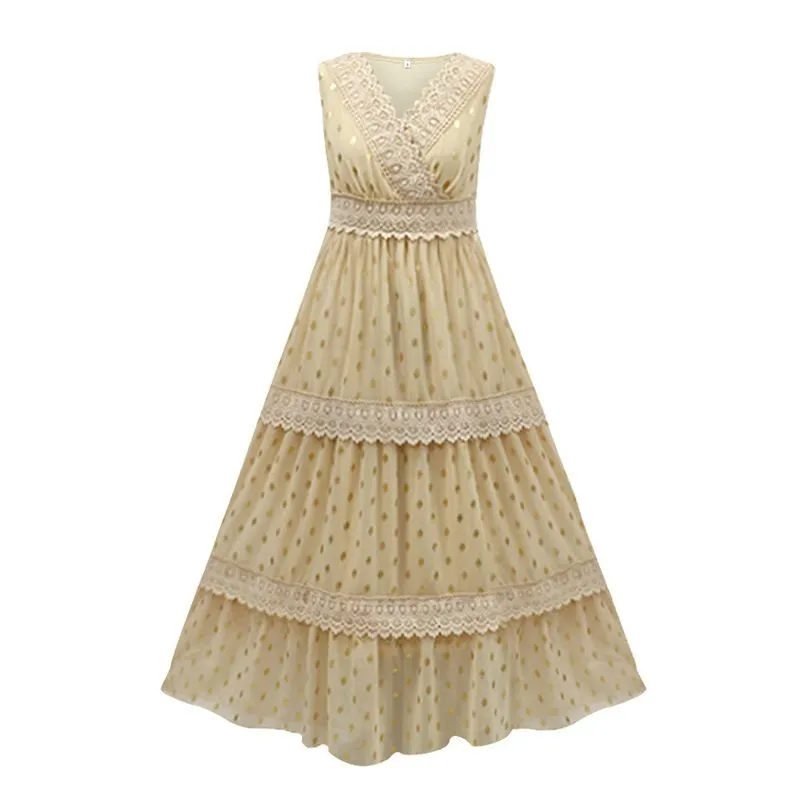 BLWOENS - Vestido largo de fiesta para mujer - Amarillo