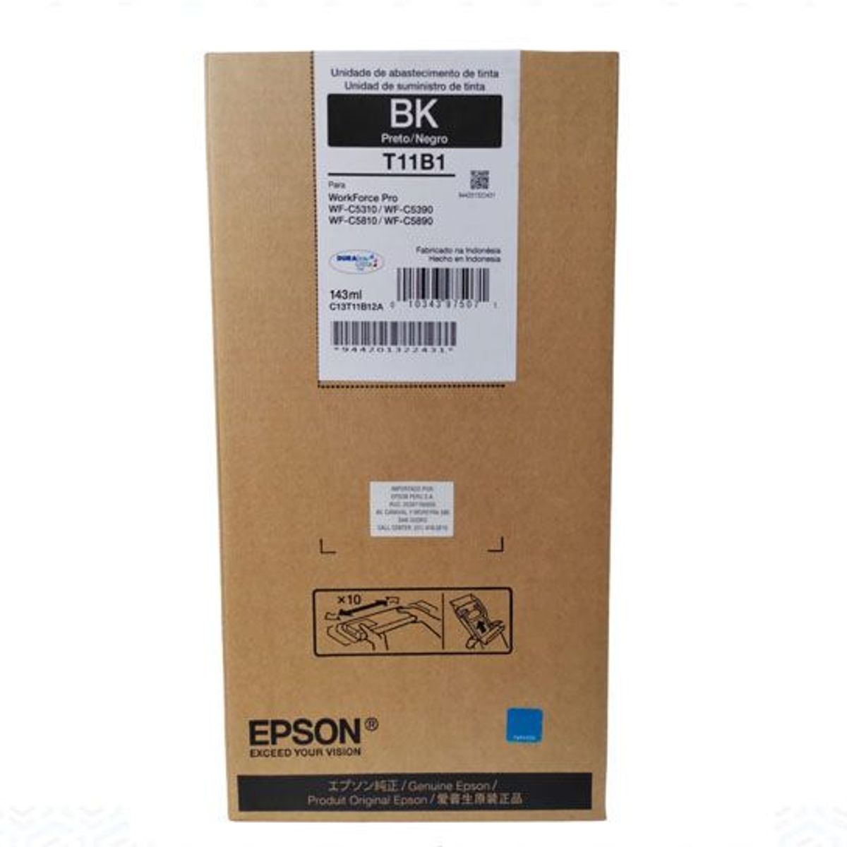 EPSON - Tinta Epson T11B120 Negro XL wf-c5810 C5810 WF-c5890 10k PAGINAS
