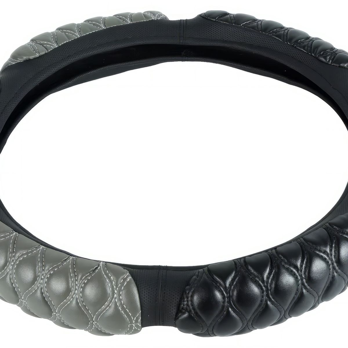 GENERICO - Cubre Volante de Auto Acolchado Ergonomico Gris