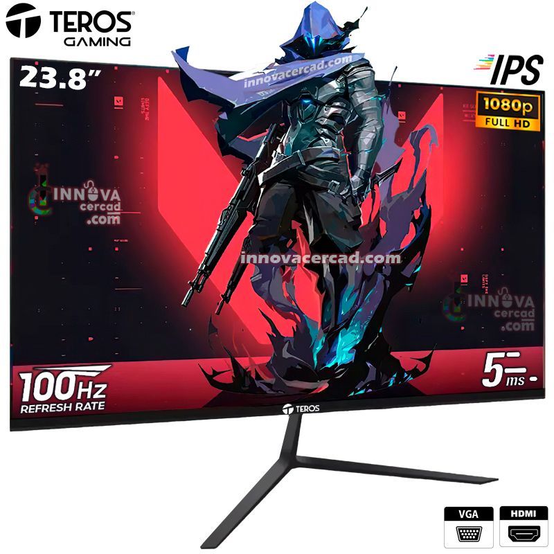 TEROS - Monitor Teros Gaming 24 IPS Full HD 1920 x 1280 100HZ 5MS HDMI VGA