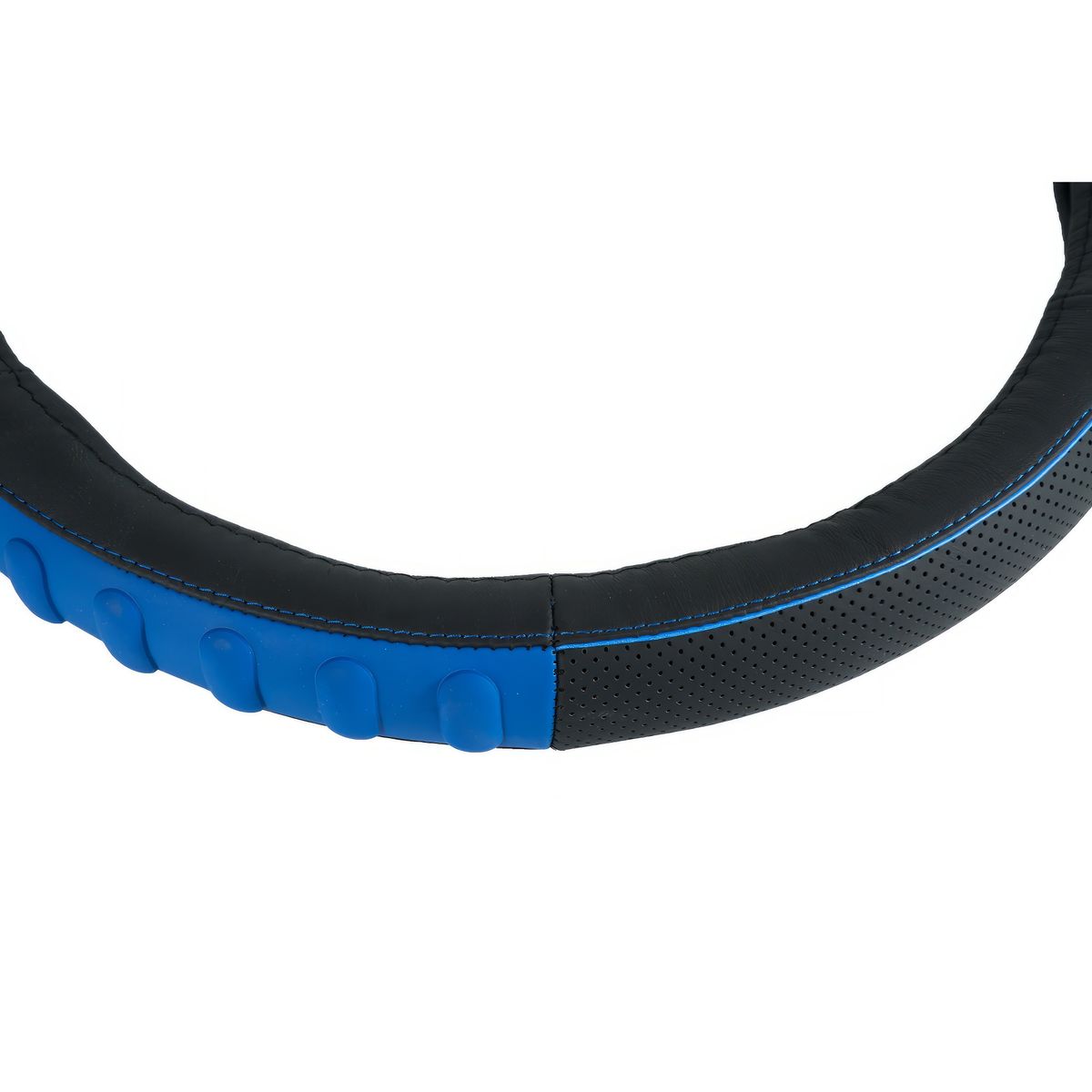 GENERICO - Cubre Volante Cuero Talla M Azul Ergonomico