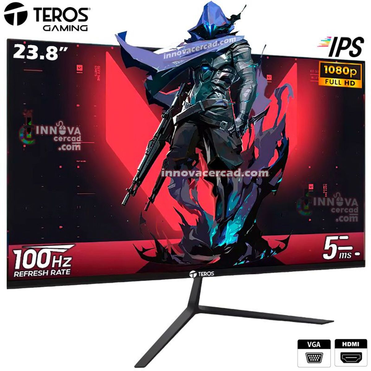 TEROS - Monitor Teros 24 Panel IPS Full HD 1920 x 1280 100HZ 5MS HDMI VGA