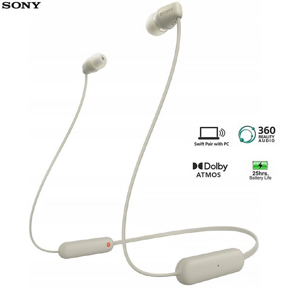 SONY - Sony Audifonos Bluetooth 5.0 Wireless 25 Horas IPX4 WI-C100