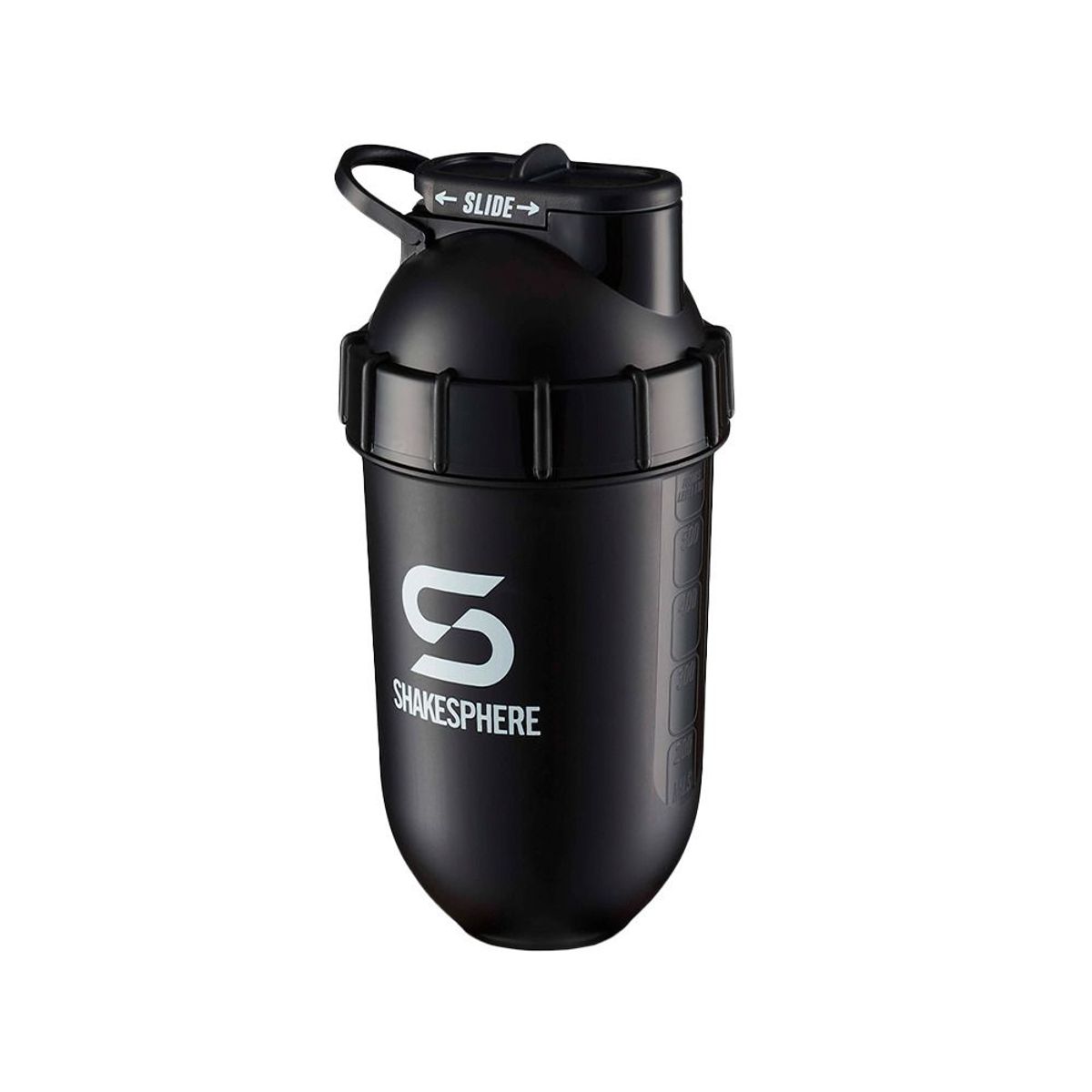 SHAKESPHERE - Shaker Bottle 700ML Tumbler Original Glossy Black