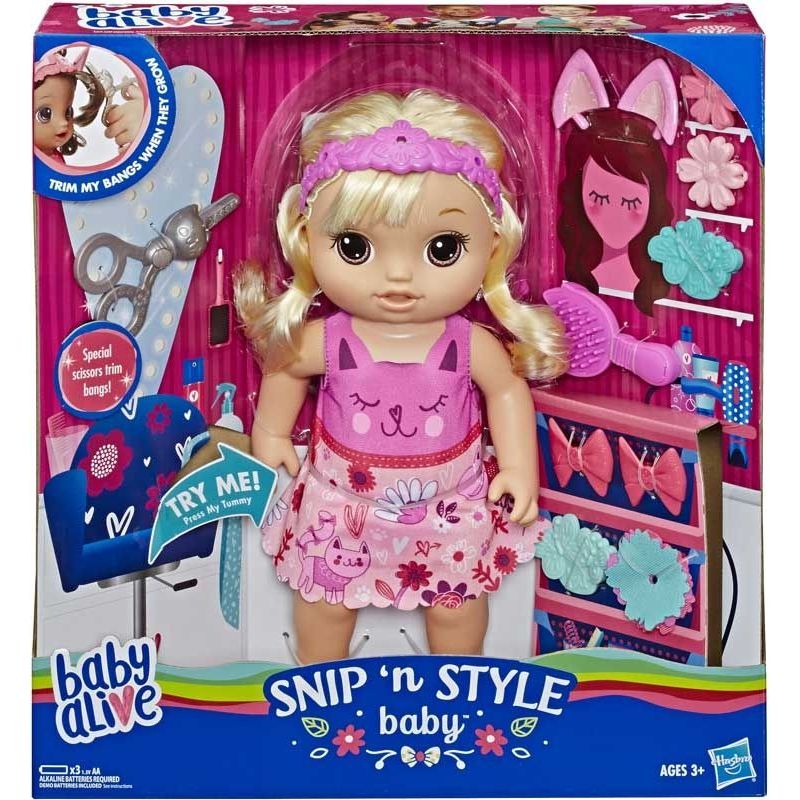 BABY ALIVE - Muñeca Baby Alive Peinados Magicos - Le crece el cabello