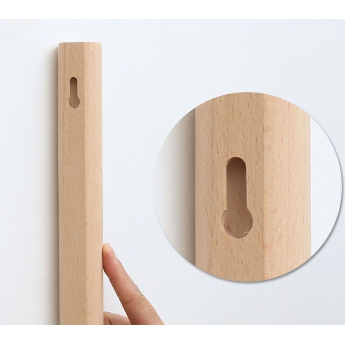 GENERICO - Perchero de pared - Madera Nogal