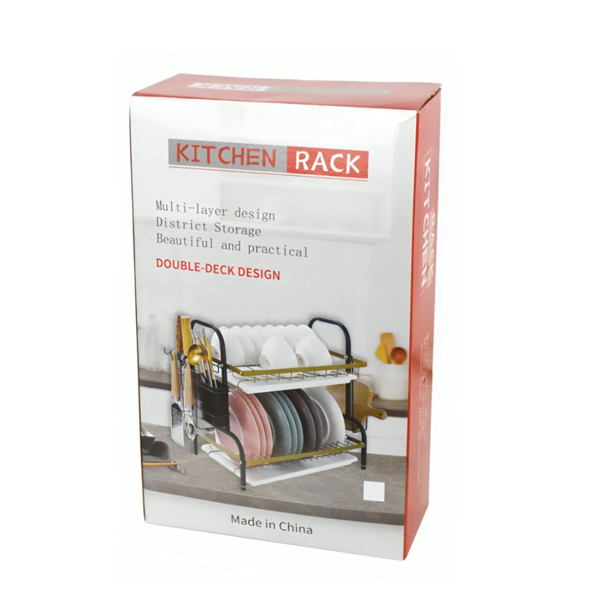 GENERICO - Rack de cocina Escurridor 2 niveles para vajilla y platos