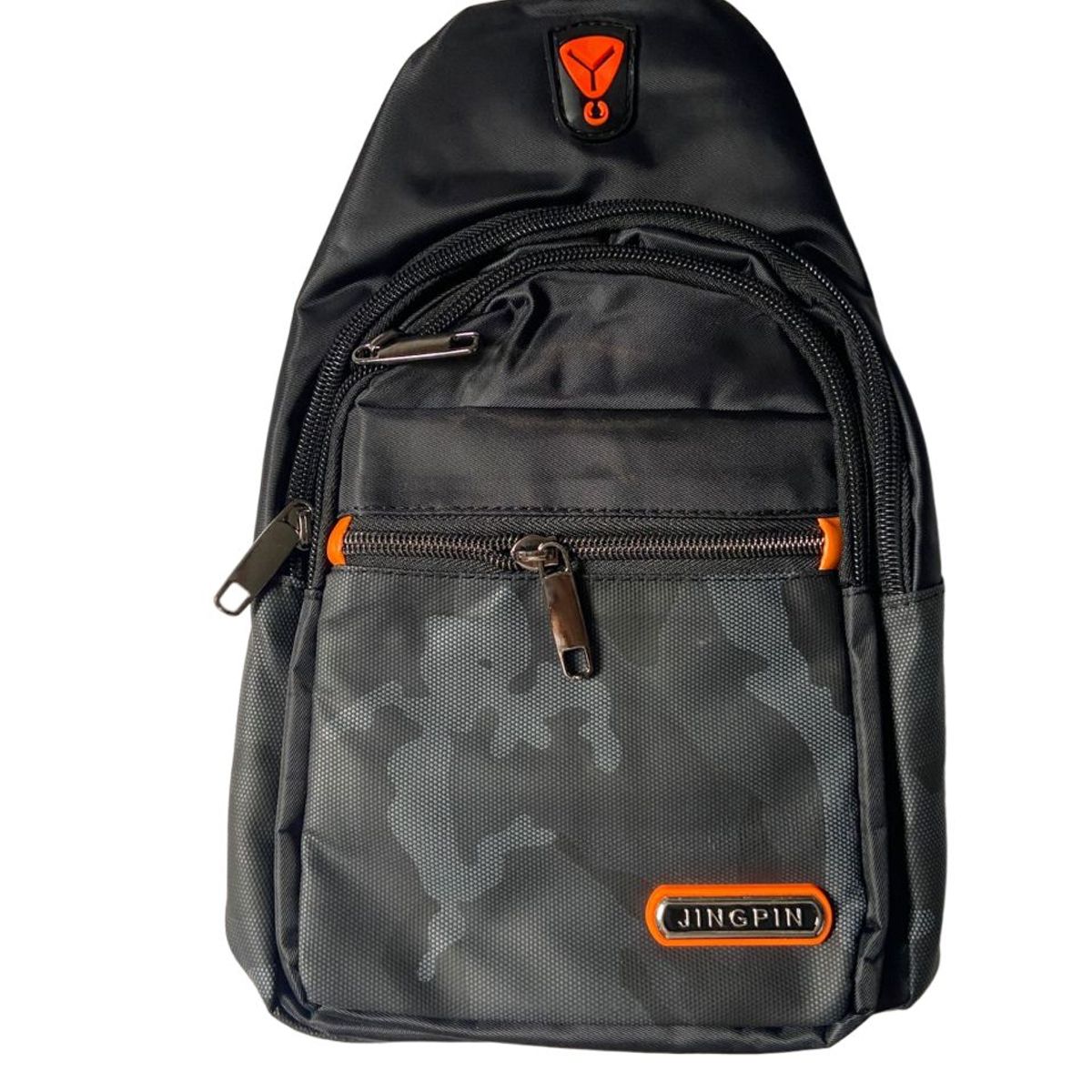 GENERICO - Morral cruzado riñonera con 3 cierrres diseño militar