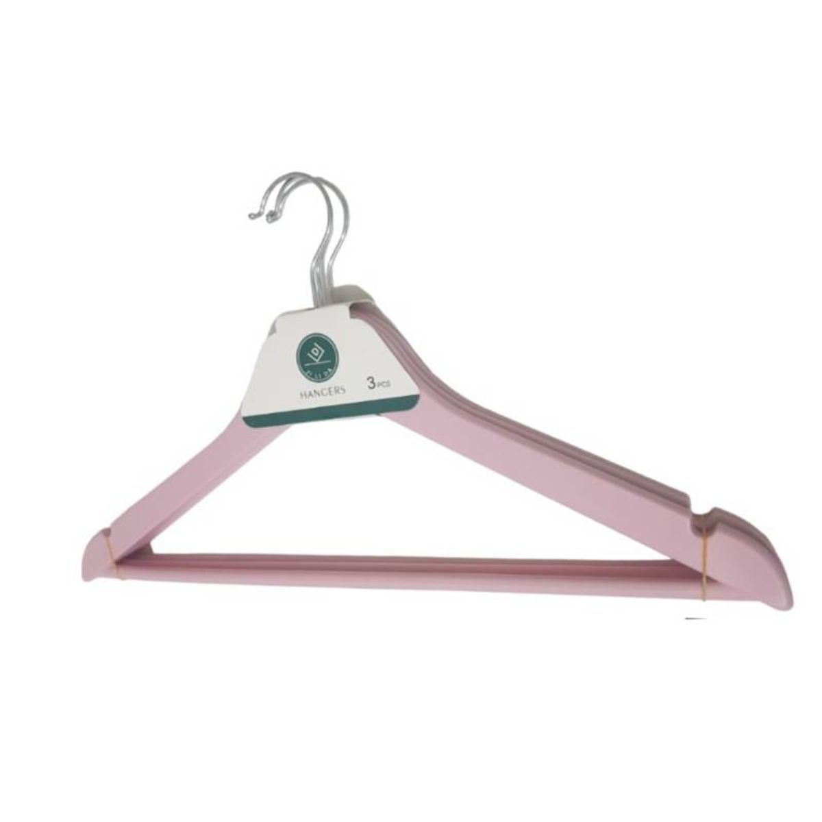 GENERICO - 3 ganchos colgadores perchas de ropa  ROSADO