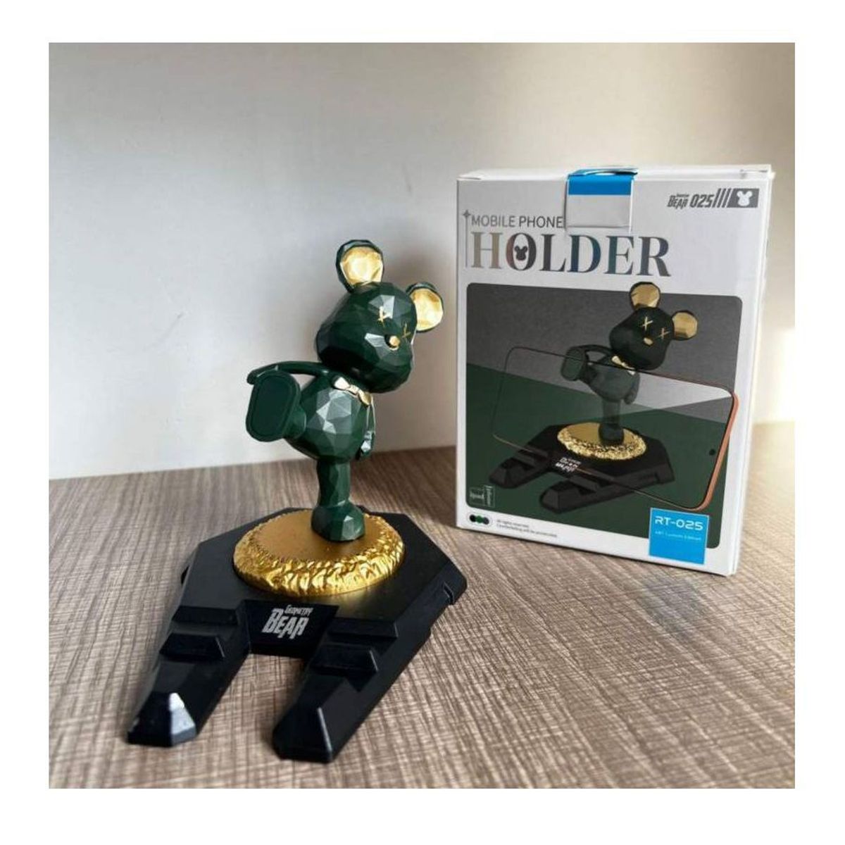 GENERICO - Soporte de teléfono universal diseño de ratón - Verde