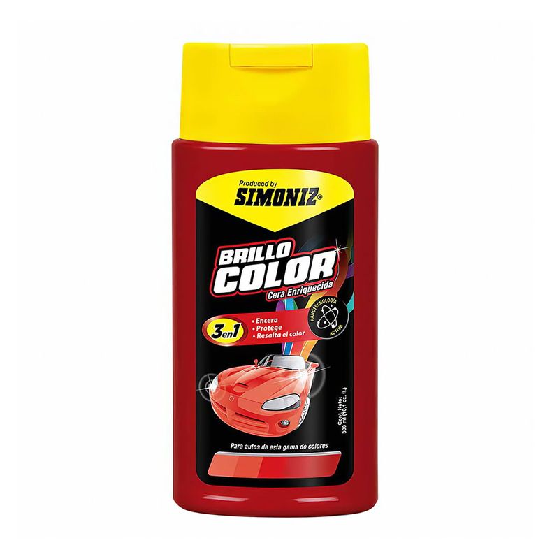 SIMONIZ - Cera Simoniz Liquida 500ml 3en1 Rojo