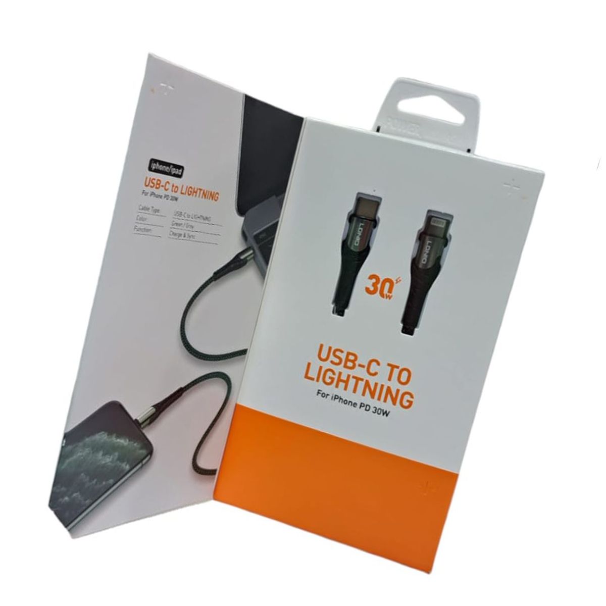 LDNIO - Cable USB-C a Lightning Para IPhone 11, 11 Pro, 11 Pro Max De 2mt
