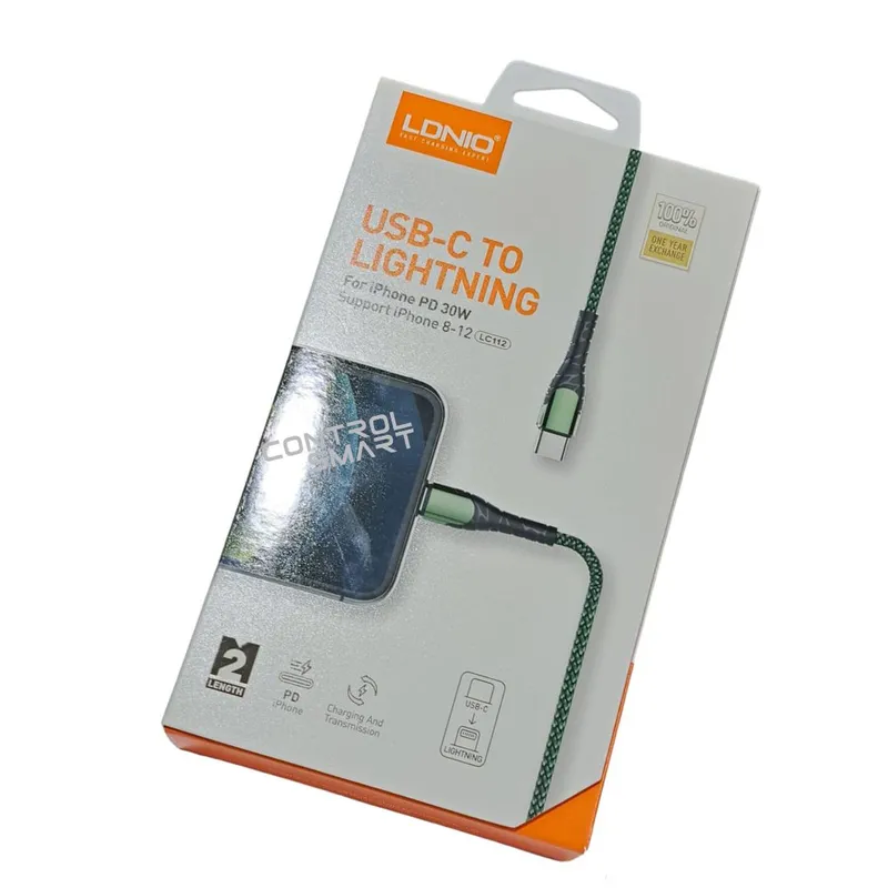 GENERICO - Cable USB-C a Lightning Para IPhone 13, 13 Pro, 13 Pro Max De 2mt