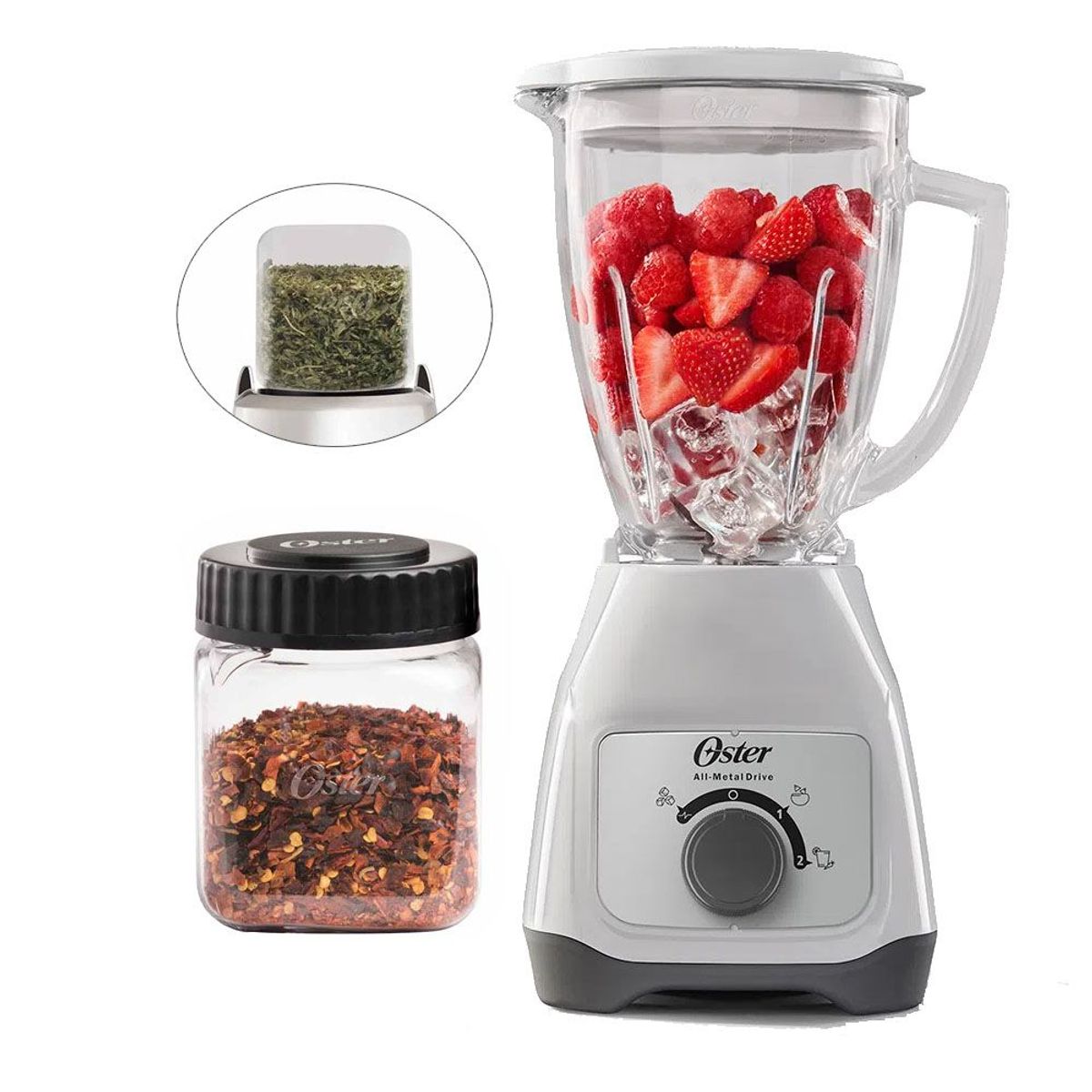 OSTER - Licuadora control de perilla Oster BLSTKAGWRD mas Mini vaso Picatodo