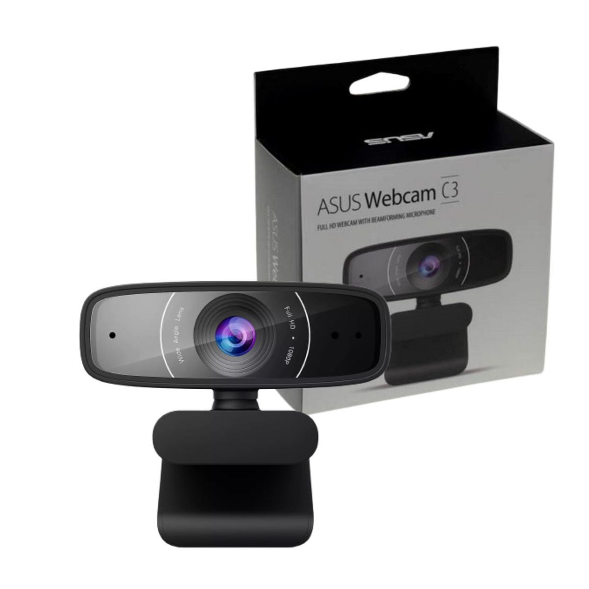 ASUS - Camara Webcam Asus C3 Full Hd 30fps 1080p