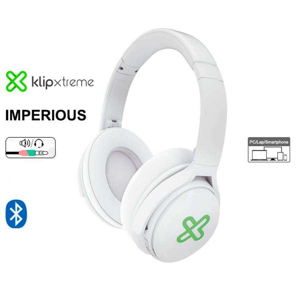 KLIP XTREME - Auricular Bluetooth KLIP XTREME Imperious KWH-251 Blanco