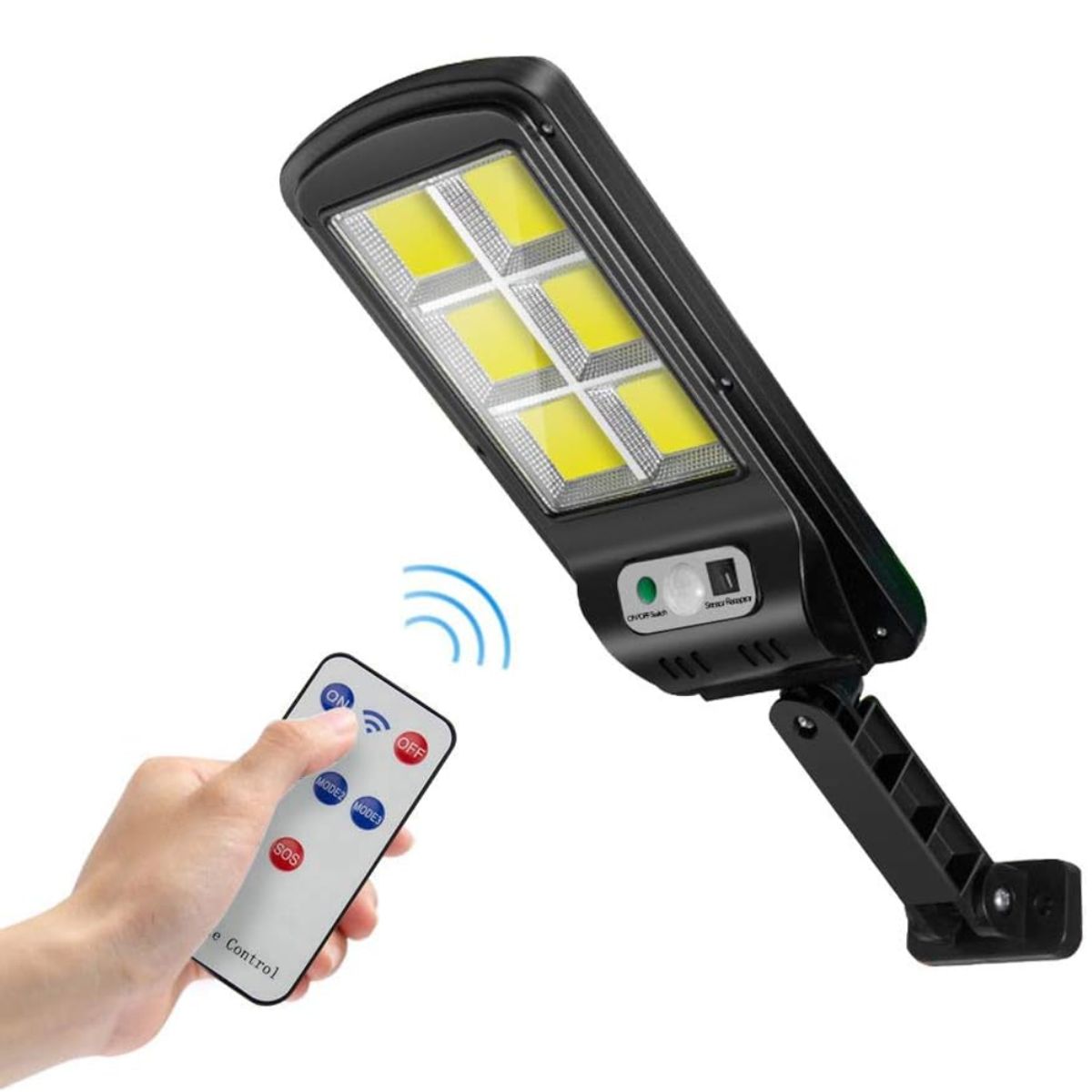 GENERICO - MINI LÁMPARA SOLAR 6 CELDAS 120 LED EXTERIOR FAROLA PORTATIL