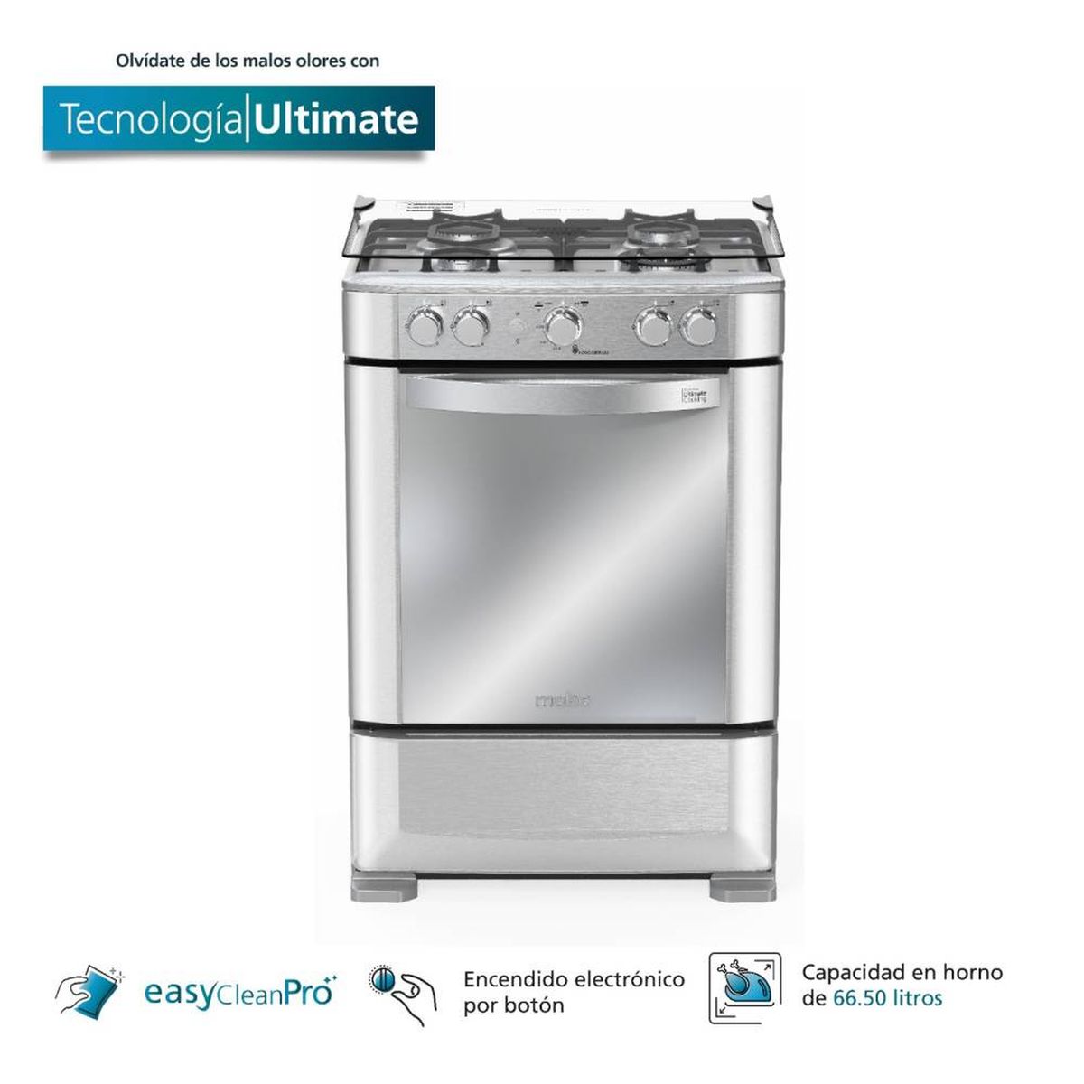 MABE - Cocina de Piso a Gas 60 cm Inox Mabe - CMP6060FX0
