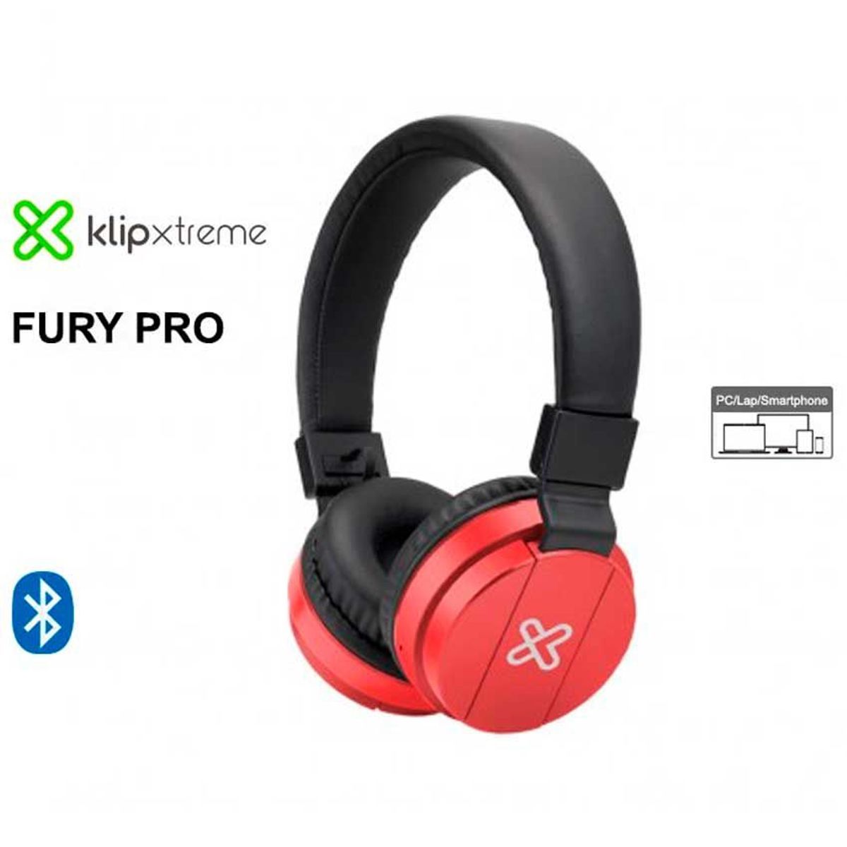 KLIP XTREME - Auricular Bluetooth KLIP XTREME Fury PRO KWH-001 Rojo