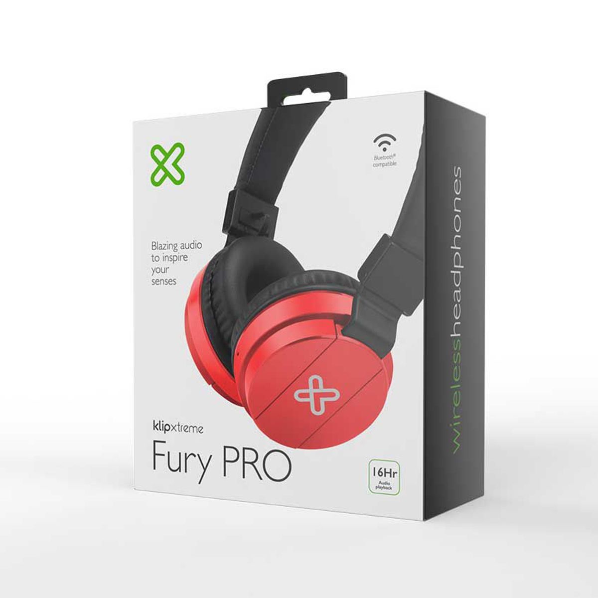 KLIP XTREME - Auricular Bluetooth KLIP XTREME Fury PRO KWH-001 Rojo